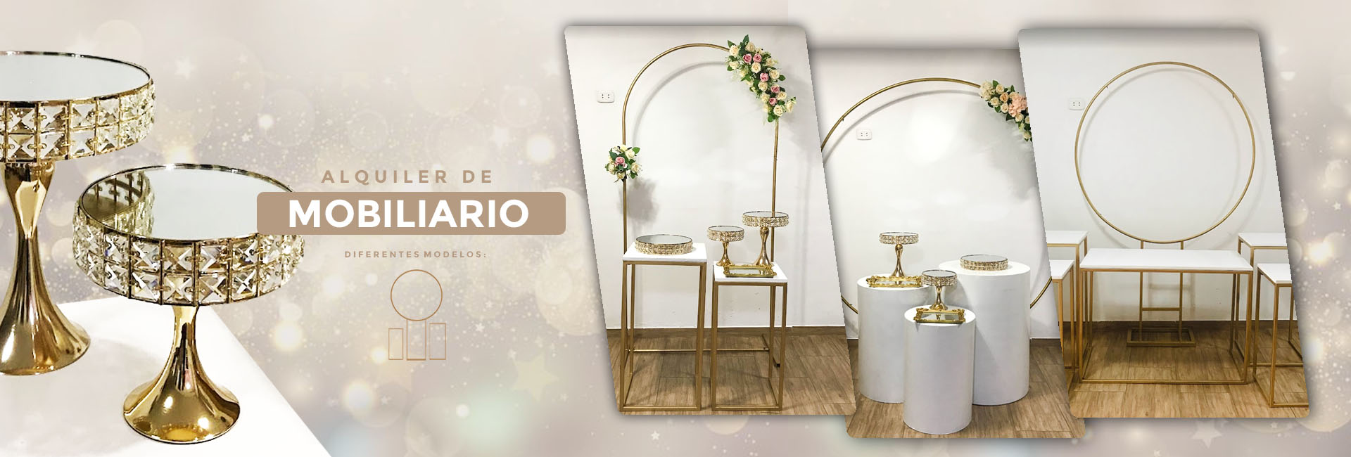 decoración de fiestas y alquiler de mobiliario