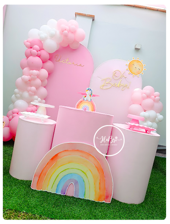 Decoracion de baby shower unicornio