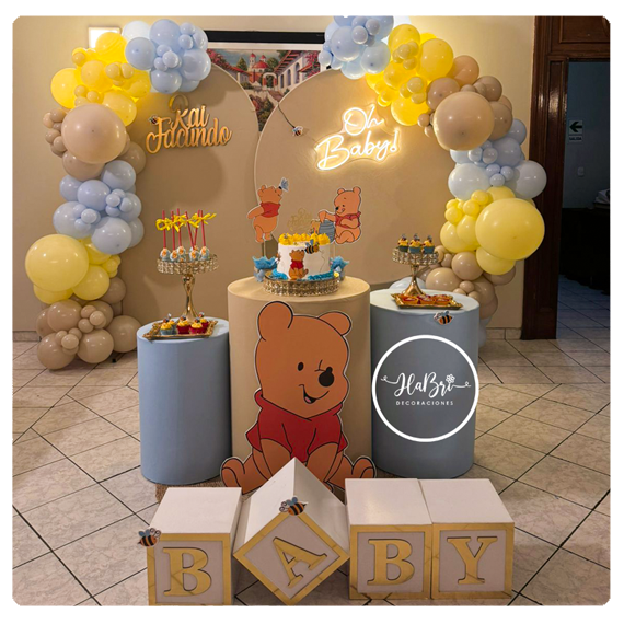 Decoraciones baby shower winnie pooh