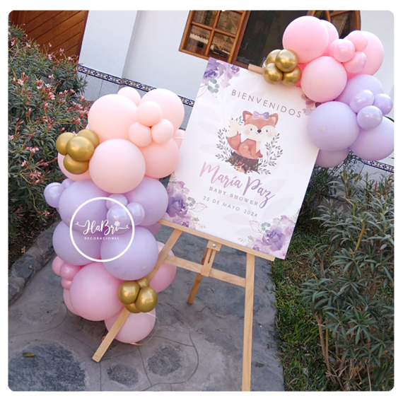 Cartel de bienvenida