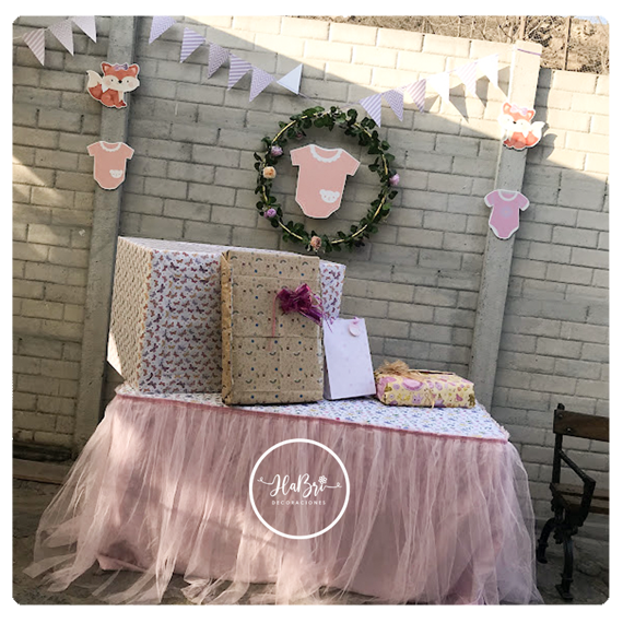 mesa de regalos para baby shower